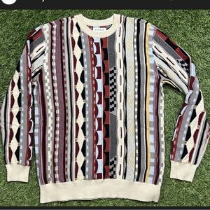 Pacsun Sweater Men's M Cosby Coogi Style Cosby Striped Crew Sweater pristine